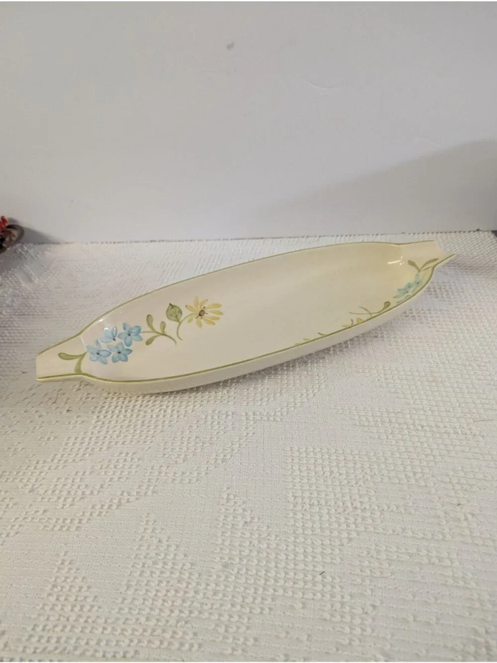 Vintage Franciscan DAISY Bread Vegetable Tray Platter Pottery 18